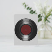 vinylrecord briefkaart (Staand voorkant)
