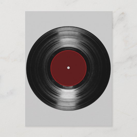 vinylrecord briefkaart (Voorkant)