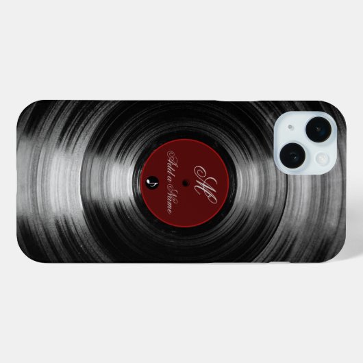 vinylrecord Case-Mate iPhone case (Achterkant (horizontaal))