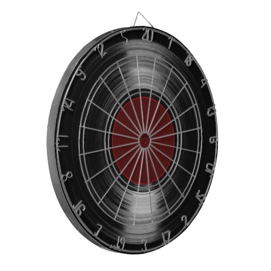 vinylrecord dartbord (Voorkant Links)