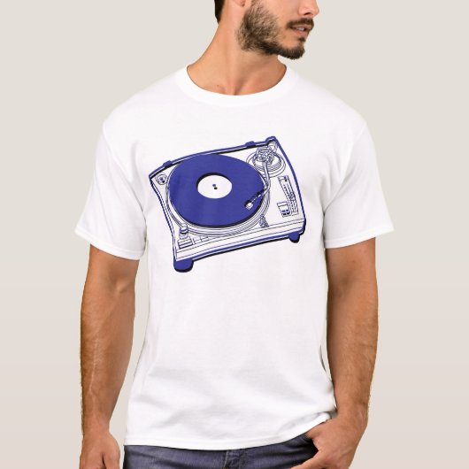 Vinylrecord deck t-shirt (Voorkant)