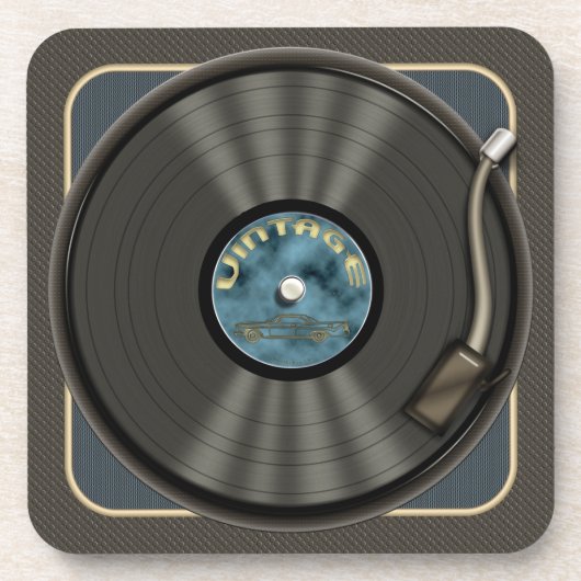  vinylrecord drankjes onderzetter (Voorkant)