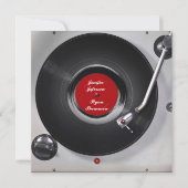 vinylrecord huwelijksuitnodiging kaart (Voorkant)