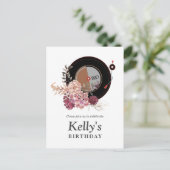 vinylrecord jarig Briefkaart Uitnodiging (Staand voorkant)