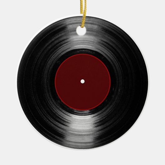 vinylrecord keramisch ornament (Voorkant)