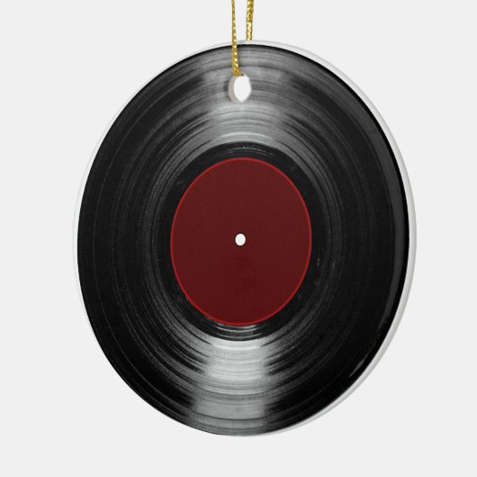 vinylrecord keramisch ornament (Links)