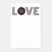Vinylrecord liefde post-it® notes (Voorkant)