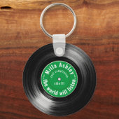vinylrecord met naam promo-Sleutelhanger Sleutelhanger (Voorkant)