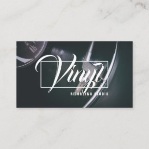 Vinylrecord, muziekopname voor opname Studio Visitekaartje