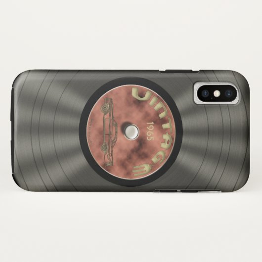 Vinylrecord oude school Case-Mate iPhone case (Achterkant (horizontaal))