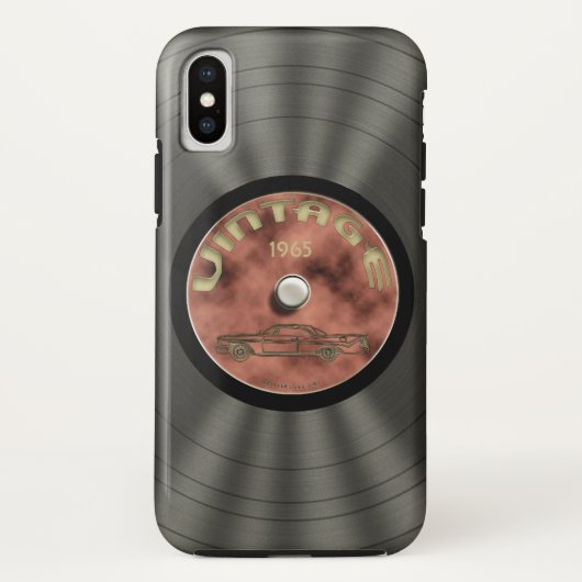 Vinylrecord oude school Case-Mate iPhone case (Achterkant)