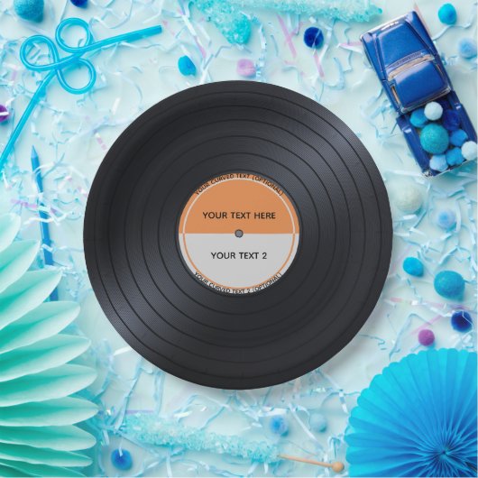 Vinylrecord Papieren Bordje (Feest)