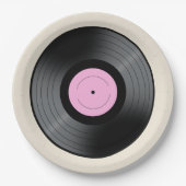 Vinylrecord Papieren Bordje (Voorkant)