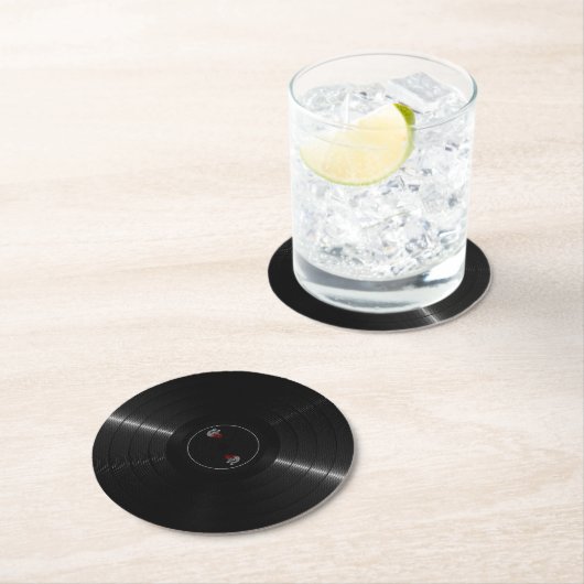 Vinylrecord Ronde Kartonnen Onderzetter (Insitu)