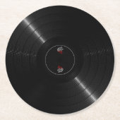 Vinylrecord Ronde Kartonnen Onderzetter (Voorkant)