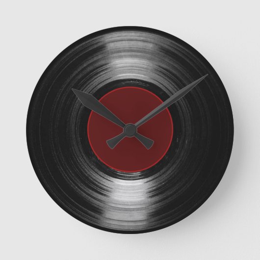 vinylrecord ronde klok (Voorkant)