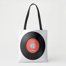 Vinylrecord Single 45-rpm Design Canvas tas