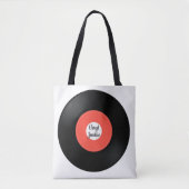 Vinylrecord Single 45-rpm Design Canvas tas (Voorkant)