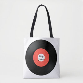 Vinylrecord Single 45-rpm Design Canvas tas