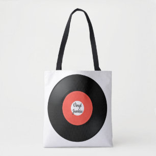 Vinylrecord Single 45-rpm Design Canvas tas