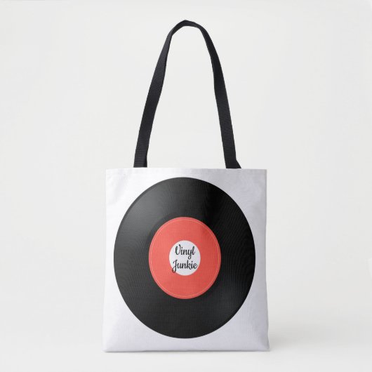 Vinylrecord Single 45-rpm Design Canvas tas (Voorkant)
