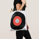 Vinylrecord Single 45-rpm Design Canvas tas (Dichtbij)