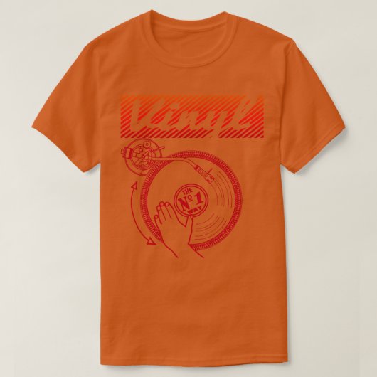 vinylrecord t-shirt (Design voorkant)