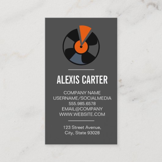 Vinylrecord Visitekaartje (Voorkant)