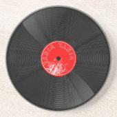 Vinylrecord Zandsteen Onderzetter (Voorkant)