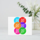 Vinylrecordkleuren Briefkaart (Staand voorkant)