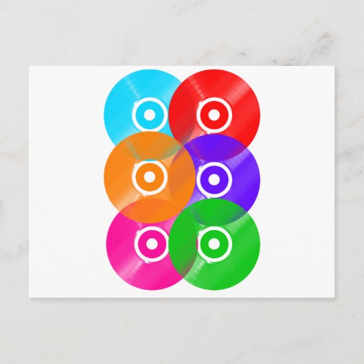 Vinylrecordkleuren Briefkaart (Voorkant)
