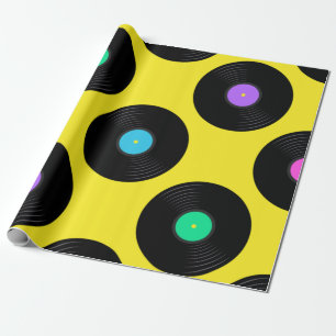 Vinylrecordpatroon Cadeaupapier