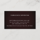 vinylrecordpatroon visitekaartje (Achterkant)