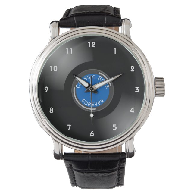 Vinylrecords design polshorloge horloge (Voorkant)