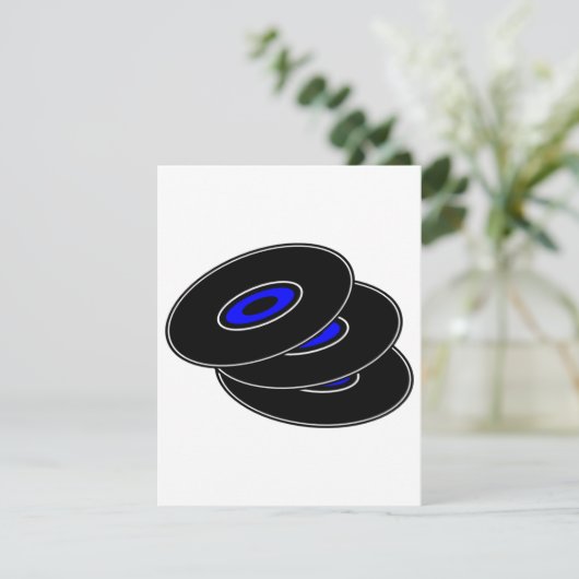 Vinylrecords Kaart (Staand voorkant)