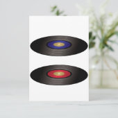 Vinylrecords Kaart (Staand voorkant)