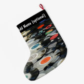 Vinylrecords kerststooking grote kerstsok (Achterkant (Hangend))