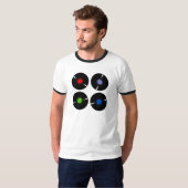 Vinylrecords t-shirt (Voorkant volledig)