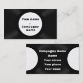 vinylrecords visitekaartje (Voorkant / Achterkant)