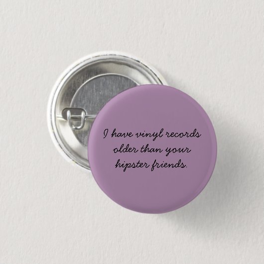 vinylrecords zijn koel ronde button 3,2 cm (Voorkant /achterkant)