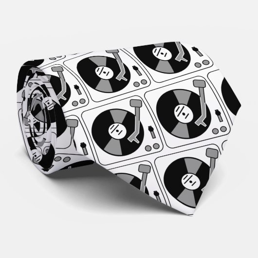 Vinylrecordspeler Stropdas (Opgerold)