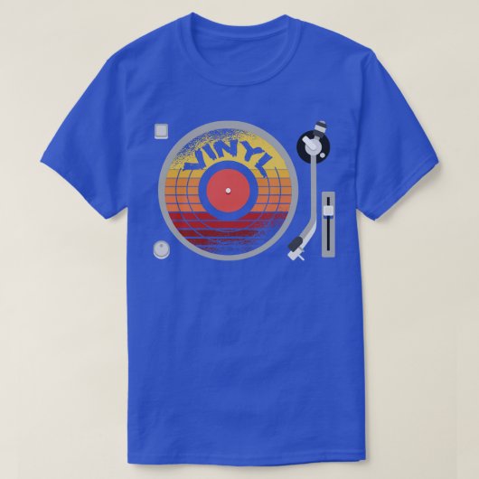 Vinylrecordspeler T-shirt (Design voorkant)