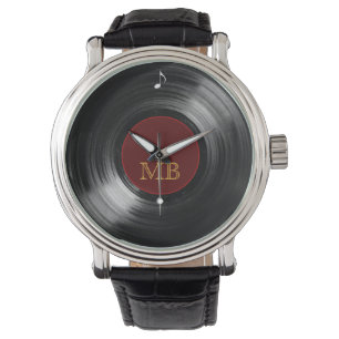 vinylrecorduur horloge
