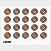 Vinylregels Ronde Sticker (Vel)