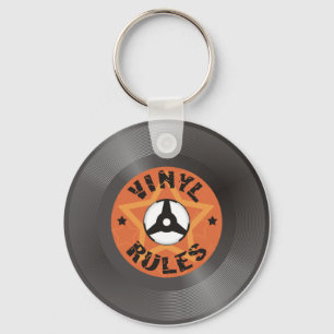 Vinylregels Sleutelhanger