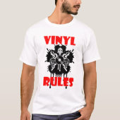 Vinylregels T-shirt (Voorkant)