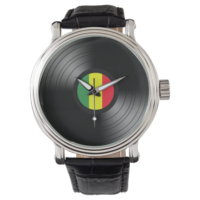 Vinylreggae Horloge (Voorkant)