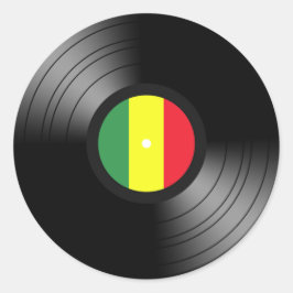 Vinylreggae Ronde Sticker