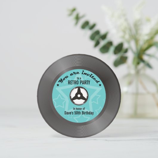 Vinylretro Kaart (Staand voorkant)