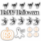 Vinylsticker - Halloween Theme 1 Sticker (Voorkant)